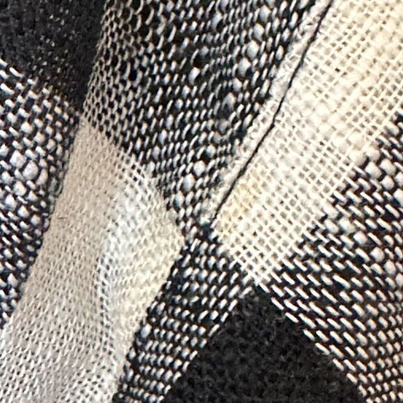 Vintage Buffalo Plaid Shirt Dress Size 8 Black and White Belted Union Made - Picture 3 of 10